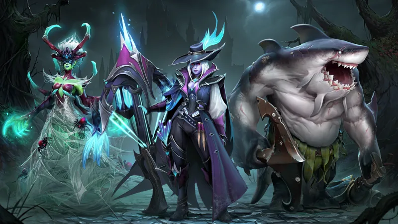 Valve выпустила Арканы на Drow Ranger и Tidehunter — сундук Trove of Terror уже в игре!