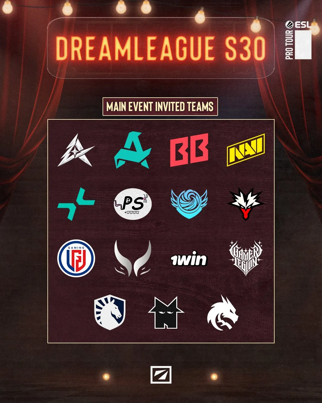 Invites for DreamLeague Season 30 have been revealed. All the top teams are in!