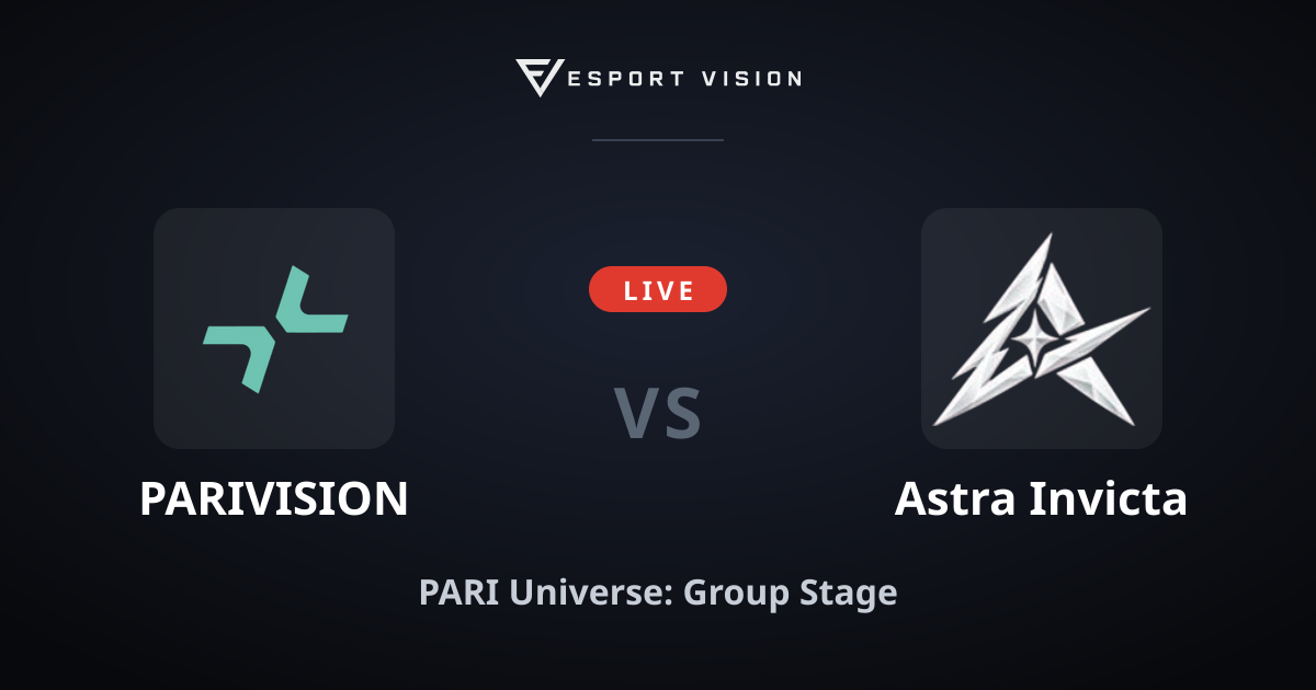 LIVE: PARIVISION vs Astra Invicta on PARI Universe: Group Stage ...