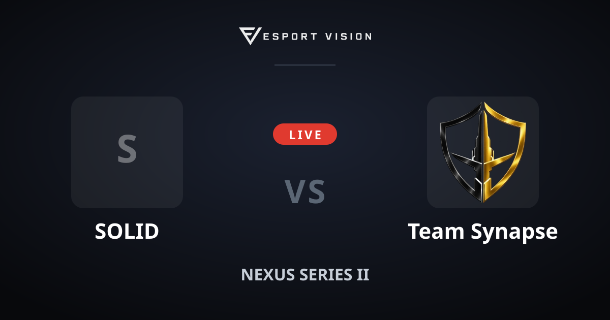 LIVE: SOLID vs Team Synapse — Dota 2 live score, NEXUS SERIES II ...
